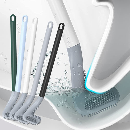 Handled Toilet Brush Disposable Flexible Cleaning Brush